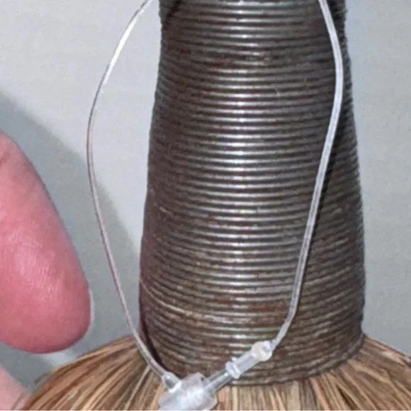 Vintage Whisk Broom Primitive USA Burgundy Check Ribbon Holiday Decor - Picture 8 of 16